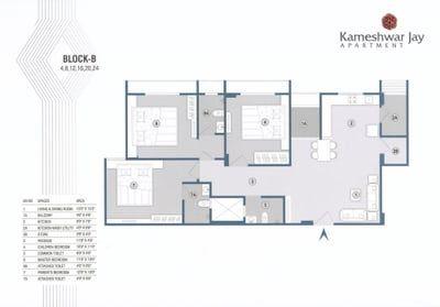 Kameshwar Jay Apartment Floor Plan