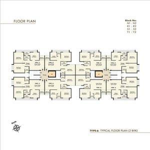 Pratham Phase - II (Tower - K to U) Floor Plan