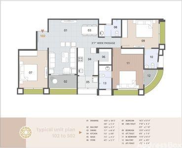 Rajharsh Enclave Floor Plan