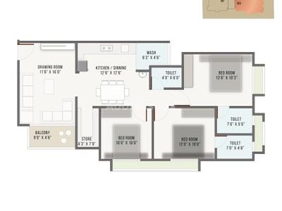 21 FYL-FOT MAURYA Floor Plan