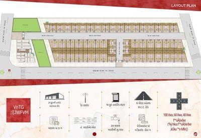 RADHE KRISHNA GOLD COMMERCIAL AND INDUSTRIAL ESTATE Cluster Plan