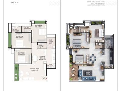 EMERALD 44 Floor Plan