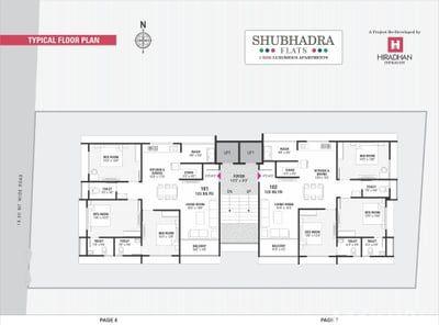 SHUBHADRA FLATS Floor Plan