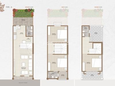 Maple Bunglows - 3 Floor Plan