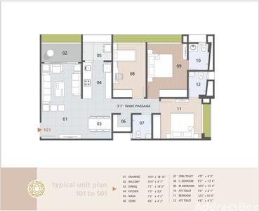 Rajharsh Enclave Floor Plan
