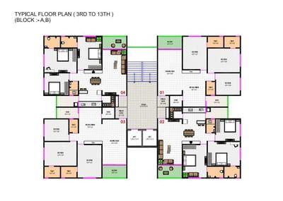 KESAR EMPIRE Floor Plan