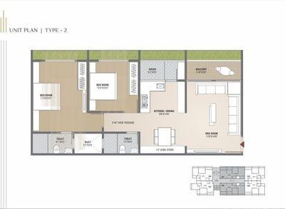 PUSHTI SKYLINE Floor Plan
