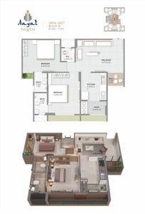 AAYAT HEIGHTS Floor Plan