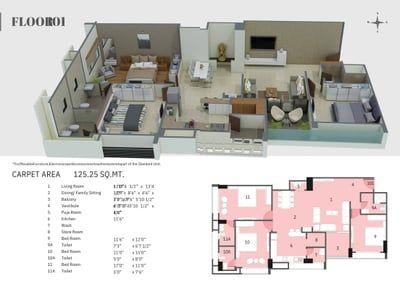 KRAFT ANANTA APARTMENT Floor Plan