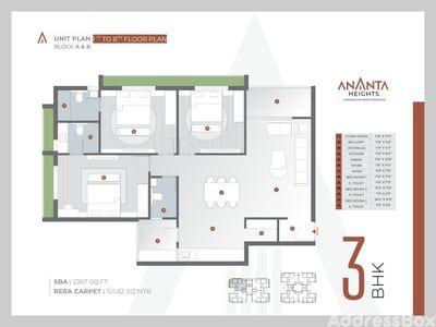 Ananta Heights Nila Floor Plan