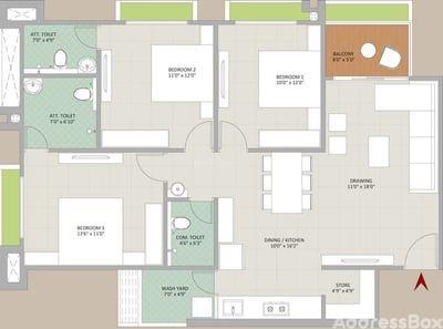 RAJ ICONZA Floor Plan