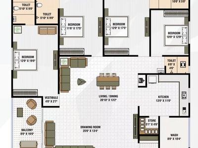 MERRIOTT PARADISE Floor Plan
