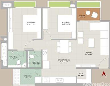 RAJ ICONZA Floor Plan