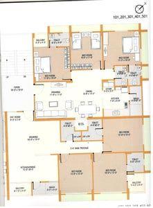 VRAJSHANTI APPARTMENT Floor Plan