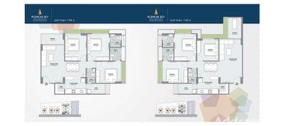 Pushkar Heights, Pushkar Sky & Pushkar Square Floor Plan