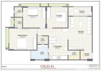Vikas 84 Floor Plan