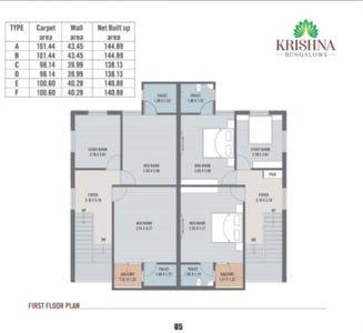 KRISHNA BUNGLOWS Floor Plan