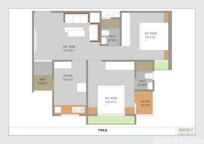 PUSHPAK RESIDENCY-2 Floor Plan