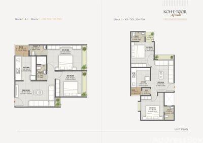 KOH-E-TOOR ARCADE D+E+F Floor Plan