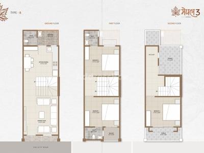 Maple Bunglows - 3 Floor Plan