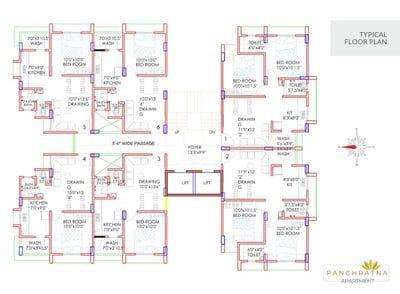 PANCHRATNA APARTMENT Floor Plan