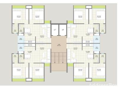 PUSHPAK RESIDENCY - 1 Floor Plan