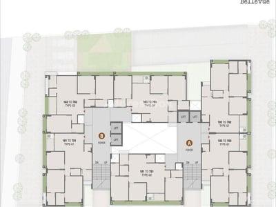 MEERA BELLEVUE  Floor Plan