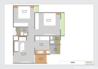 PUSHPAK RESIDENCY-2 Floor Plan