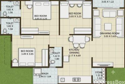 PUSHPAK-84 Floor Plan
