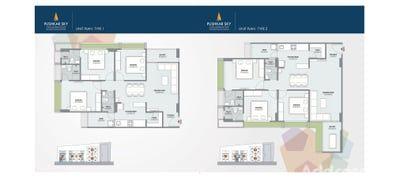 Pushkar Heights, Pushkar Sky & Pushkar Square Floor Plan