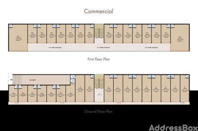 Radhe Lakeview 2 - Commercial Floor Plan
