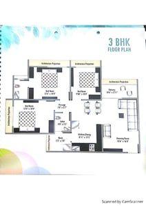 Jeet Residency-3BHK Floor Plan
