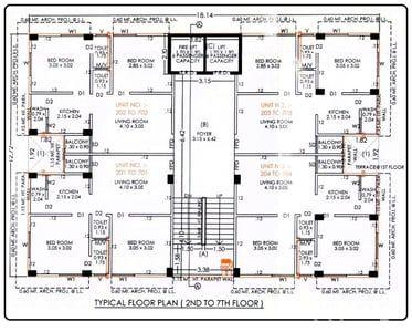 AJNESH APPARTMENT Floor Plan