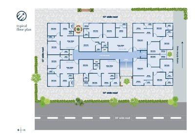Nakshatra Residency 2 Floor Plan
