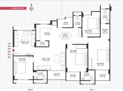 Rangbindu Flats Floor Plan