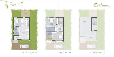 OM BUNGALOWS Floor Plan