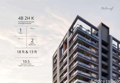Flats / Apartments for Sale in Ambli, Ahmedabad | THE WHITECRAFT