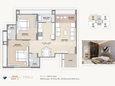 HARIOM SAPPHIRE Floor Plan