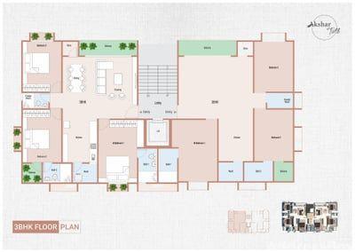 AKSHAR TIRTH Floor Plan