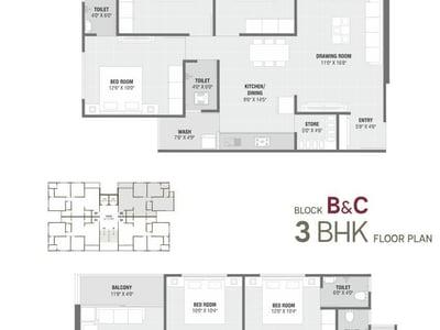 RADHE SWAPNIL Floor Plan