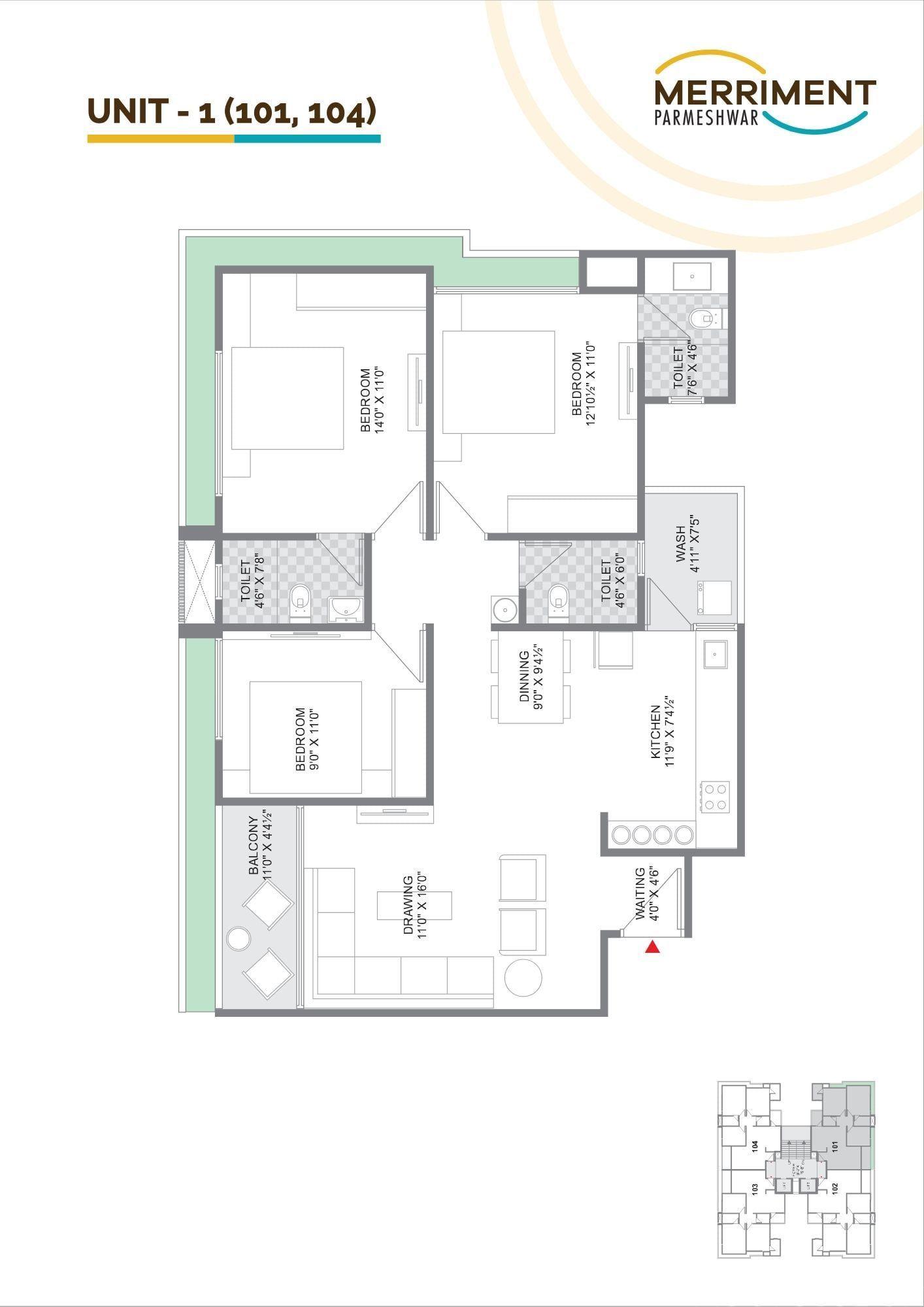 MERRIMENT PARMESHWAR image MERRIMENT PARMESHWAR Floor Plan