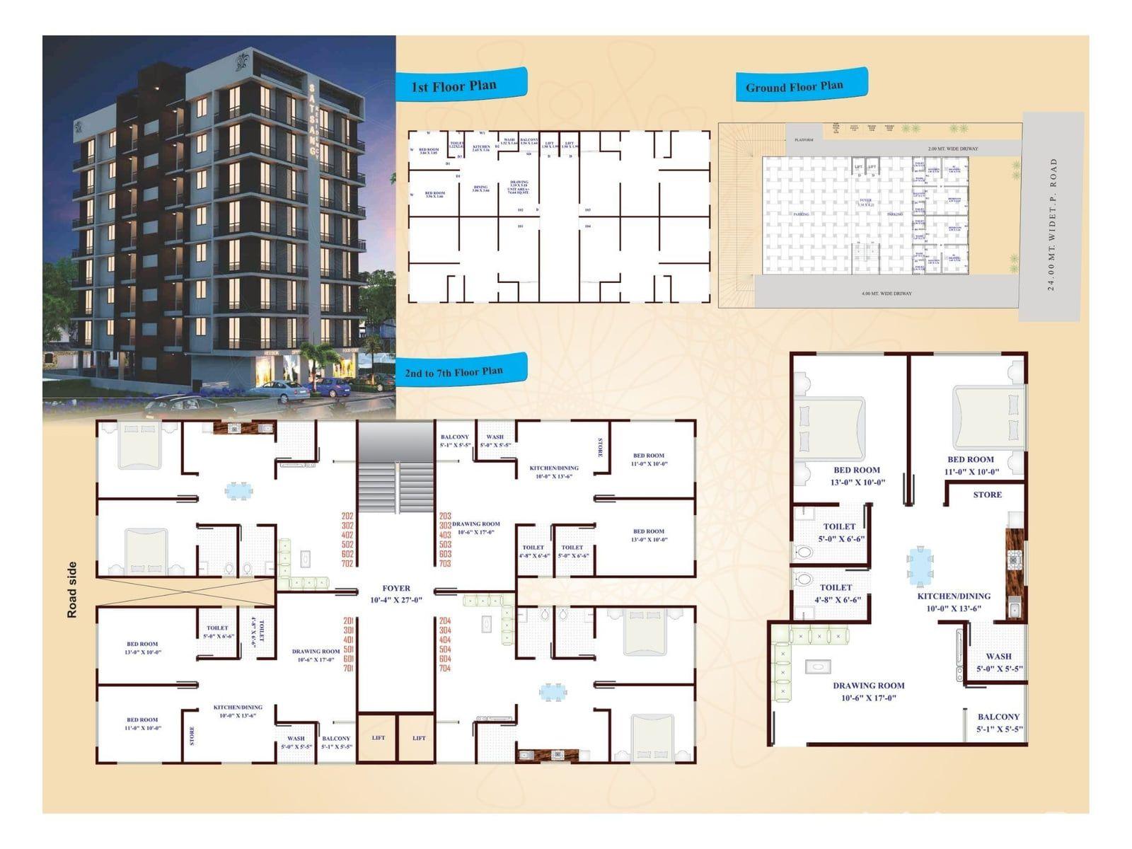 Satsang Residency image Satsang Residency Floor Plan