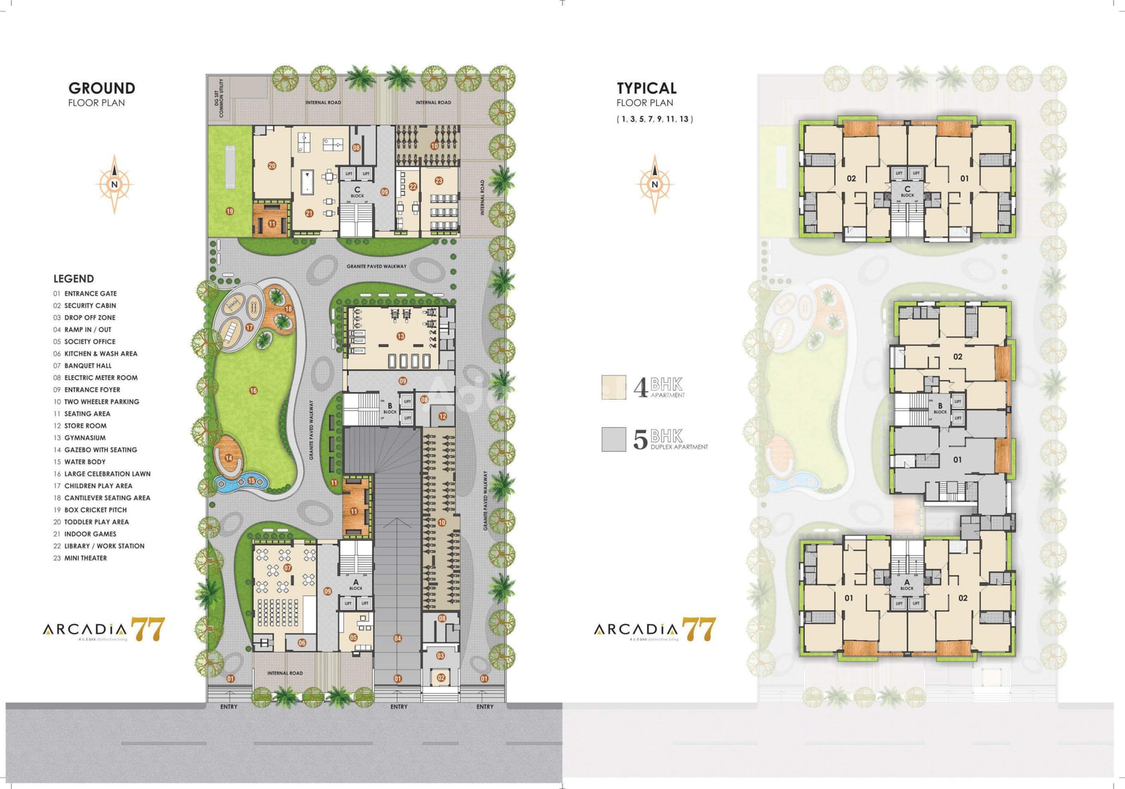 ARCADIA 77 - 4 BHK, 5 BHK Residential Project at Gota, Ahmedabad