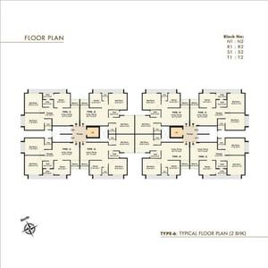 Pratham Phase - II (Tower - K to U) Floor Plan