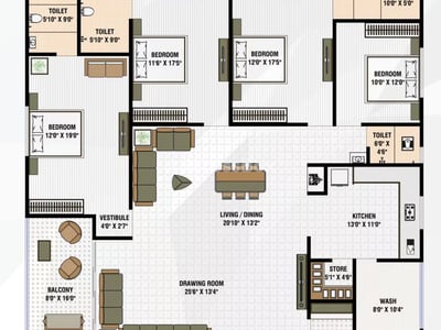 MERRIOTT PARADISE Floor Plan