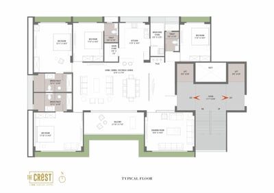 THE CREST Floor Plan
