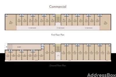 Radhe Lakeview 2 - Commercial Floor Plan