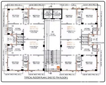 AJNESH APPARTMENT Floor Plan