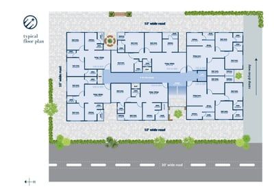 Nakshatra Residency 2 Floor Plan